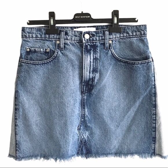 Nobody DENIM High Waisted Denim Mini Skirt Blue 30 - Picture 3 of 11